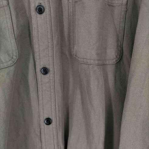 ヒューストン HOUSTON SOLID VIYELLA SHIRT  メンズ  L